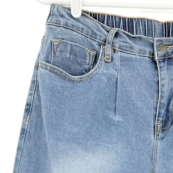 Vigoss Women's Wide-Leg Stretch Elastic Back Blue Denim Jeans Size 9/29 NWT - Picture 5 of 12